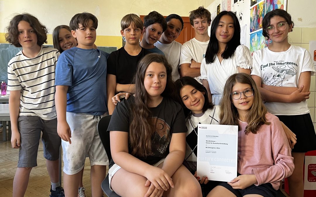 Auszeichnung für das Projekt „Supergrätzl – Superplatz“ der 2B